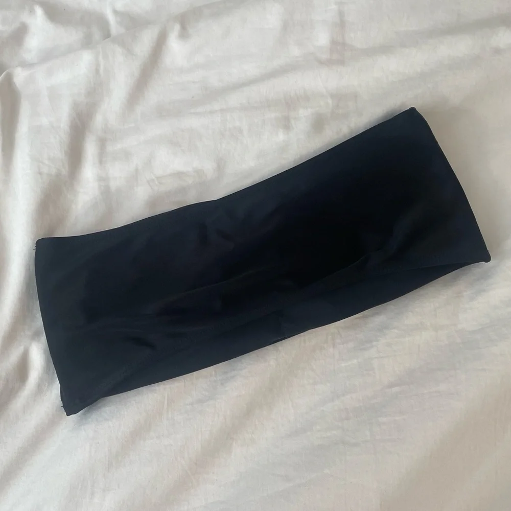 ⚡️SHEIN Bandeau High Waist Swimsuit Set Strapless Bikini Top Cheeky Bottoms | M - Picture 5 of 9